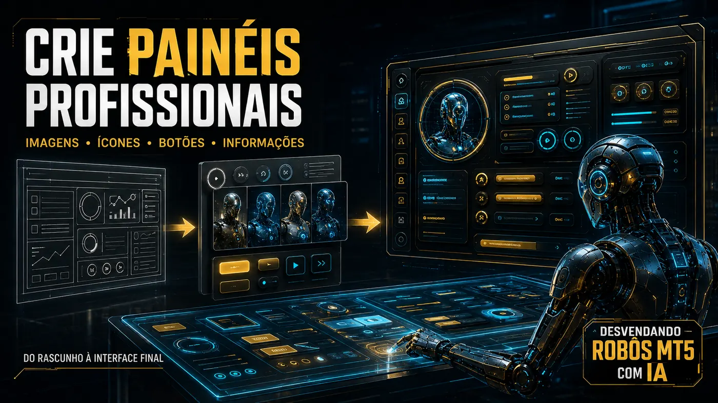 Do rascunho à interface final: criação de painéis profissionais no MT5